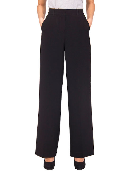 Byoung Women's Crepe Trousers 80001/BLACK