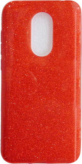 Design Design Glitter Umschlag Rückseite Silikon (Galaxy A6+ 2018)