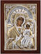 SilverBrand.gr Heiligenikone Panagia Odigitria Silber 12x9cm