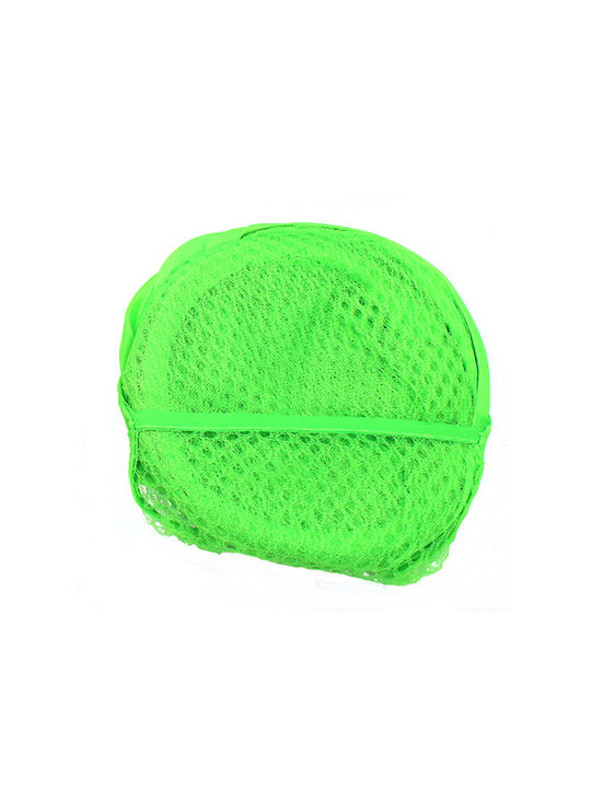 Decorative Basket Fabric with Handles Green 58x36cm