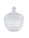 Tpster Glass Sweet Jar with Lid White 14.3x17.6cm