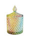 Tpster Glass Sweet Jar with Lid Multicolour 8.5x14cm