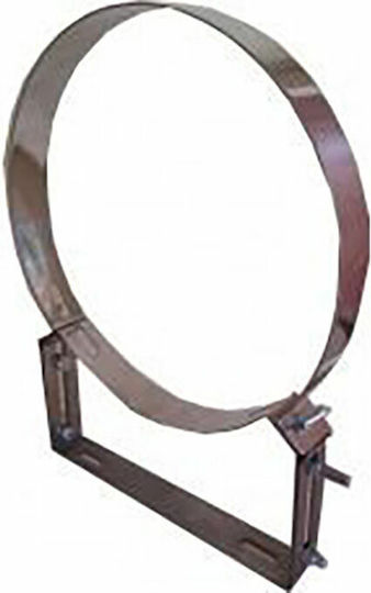 Inox Shell Στήριγμα Καπνοδόχου Inox 300mm Ασημί