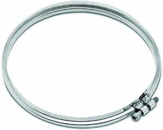 Inox Shell Klemme Rauchrohr Inox 200mm Silber