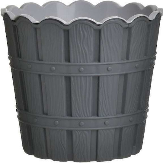 Click Pl Ghiveci Plastic Gri 25x25x22εκ.