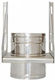 Technometal Βάση Στήριξης Καπνοδόχου Inox 130mm Ασημί