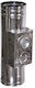 Technometal Schornsteinpfeife Rauchrohr Inox 230mm Silber