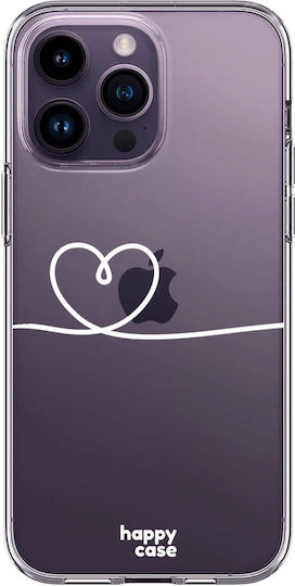 HappyCase Print Back Cover Σιλικόνης Διάφανο (iPhone 14 Pro)
