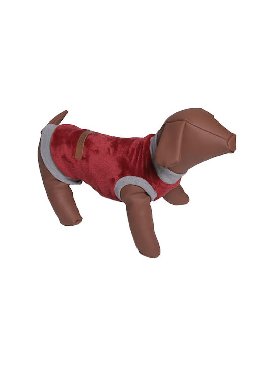 Woofmoda Μπλούζα Fleece Σκύλου σε Κόκκινο χρώμα XXXL 47εκ.