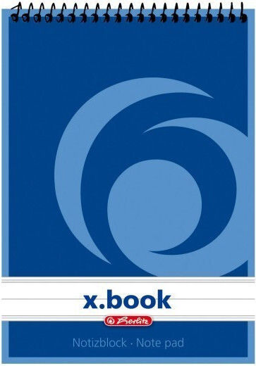 Herlitz Σετ 10 Σημειωματάρια A6 50 Φύλλων με Λευκές Σελίδες Λευκά