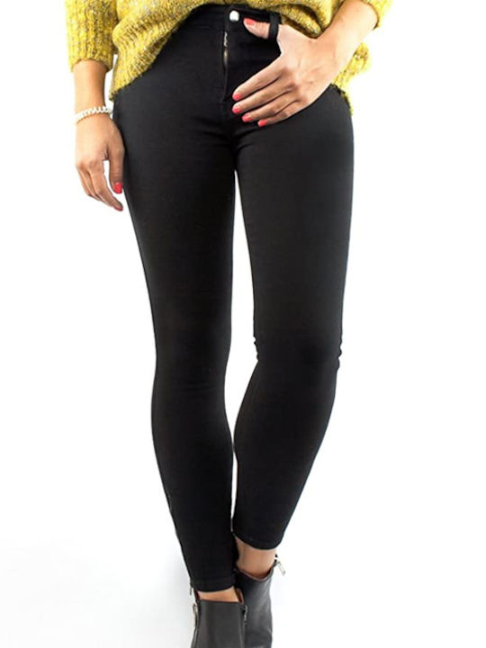 Dr Denim Women's Fabric Trousers Black Stone