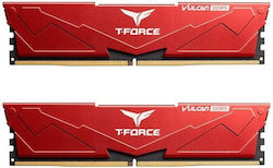 TeamGroup T-force Vulcan 64GB DDR5 RAM cu 2 module (2x32GB) și Viteză 5200 pentru Desktop