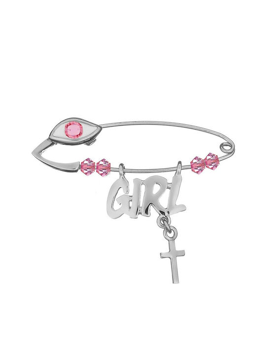 Verorama Child Safety Pin made of Silver for Girl