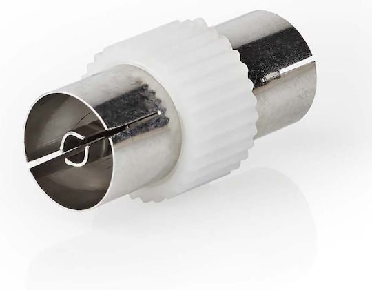 Nedis Konverter Koaxial weiblich zu Koaxial weiblich Weiß 1Stück CSGB40941WT