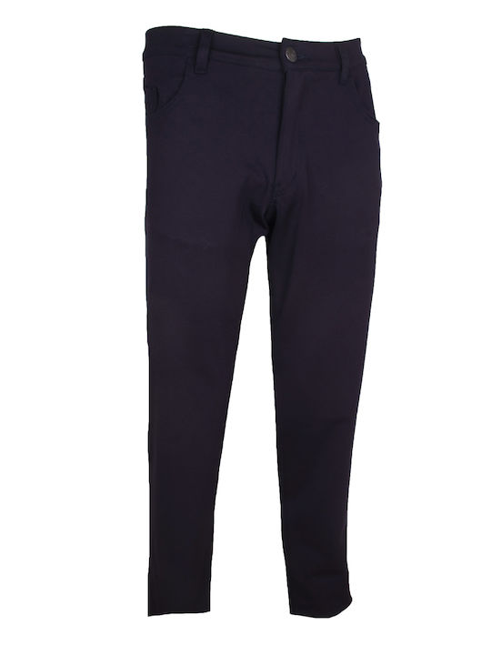 Stefansxxl Men's Trousers Elastic BLUE