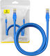 Baseus U/UTP Cat.6 (Gigabit) Cablu De Rețea Ethernet 2m Albastru