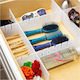 Plastic Drawer Divider for Ties / Underwear / Belts / Socks 42.3x10cm 2pcs