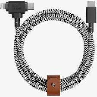 Native Union Belt USB-C to Lightning Cable 1.8m Zebra