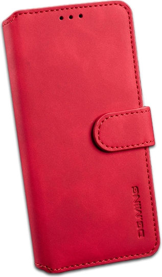 DG.MING Book Πλαστικό Κόκκινο (Galaxy S10e)