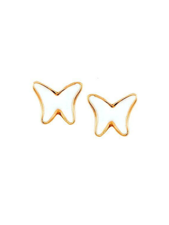 Paraxenies Gold Plated Kids Earrings Studs made of Silver