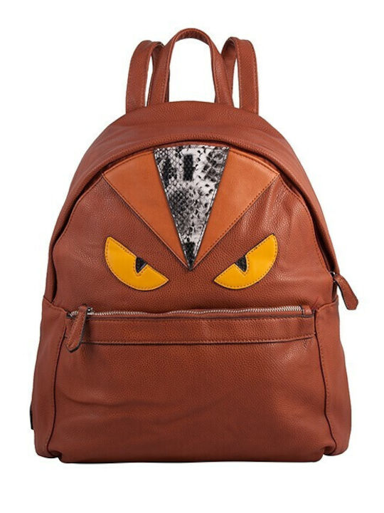 V-store Women's Bag Backpack Tabac Brown