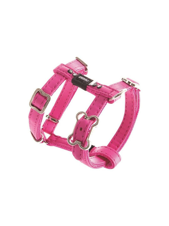 Rogz Dog Harness Leather Harness Pink Small