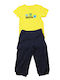 Kids' Set with Pants Summer 2pcs Yellow