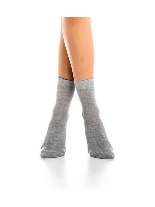 Inizio Damen Einfarbige Socken GRI 1Pack