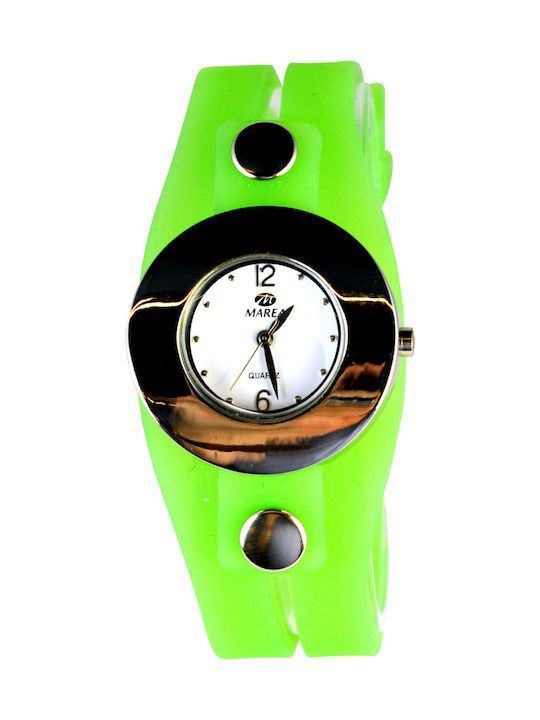 Marea Damen Uhr mit Grün Kautschukarmband