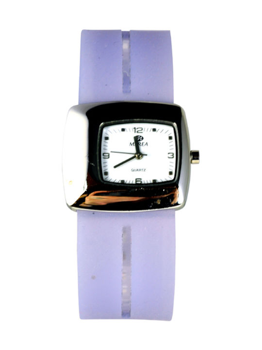 Marea Damen Uhr mit Lila Kautschukarmband