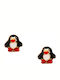 Polytimo Kids Earrings Studs Crowns from Gold 14K