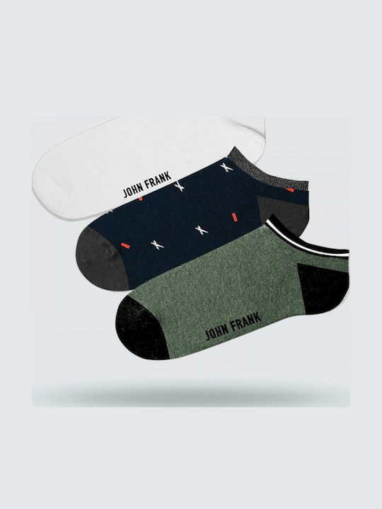 John Frank Bărbați Șosete Multicolor 3Pachet