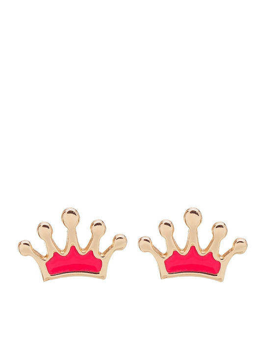Vitopoulos Kids Earrings Studs made of Gold 14K