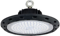 Horoz Electric Lumină clopot comercială 100W Alb rece cu LED încorporat Alb Ø29xÎ12cm Horoz Electric Lumină clopot comercială 100W Alb rece cu LED încorporat Alb Ø29xÎ12cm