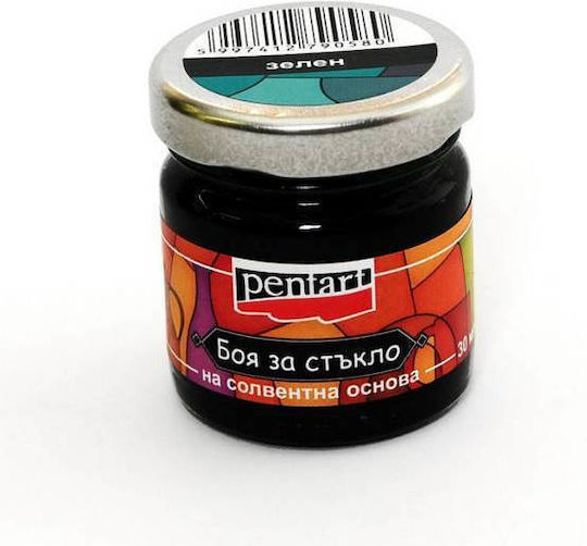 Pentart Ειδικό Χρώμα Χειροτεχνίας Πράσινο για Γυαλί 30ml