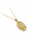 Art d or Pendant Kids Talisman Double Sided with Chain Konstantinato made of Gold 9K ARDP-KAL-223