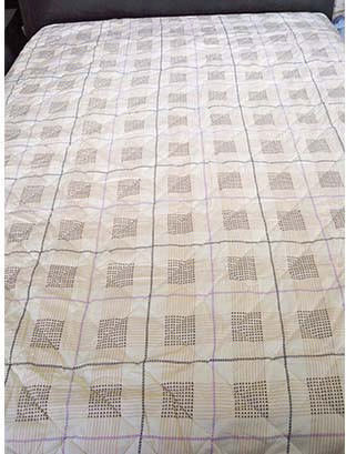 VS Home Κουβερλί Μονό Microfiber Καρό 160x220cm