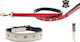 Ferribiella Dog Leash/Lead Leather in Gray color 34cm