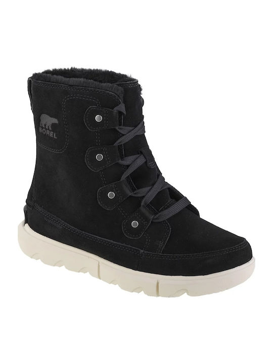 Sorel Explorer Μποτάκια Μαύρα