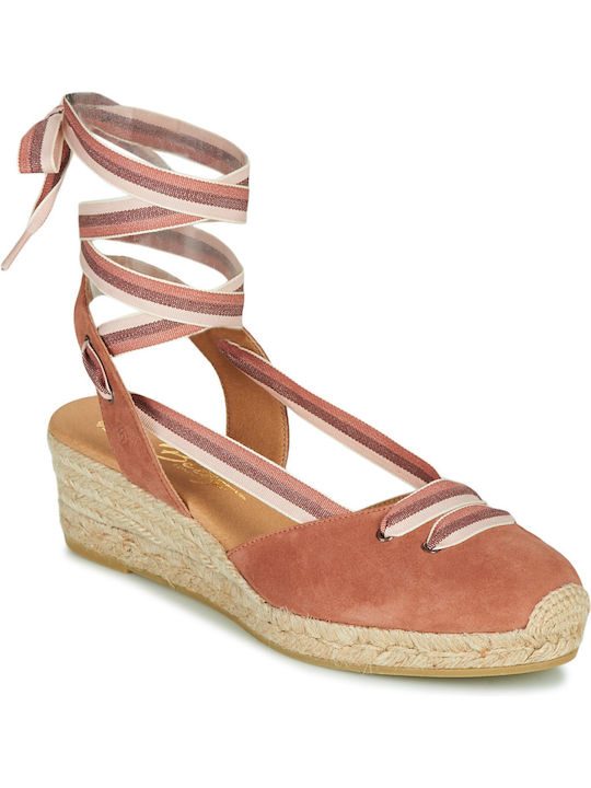 Ojord Women's Platforms In Espadrille Style Pink