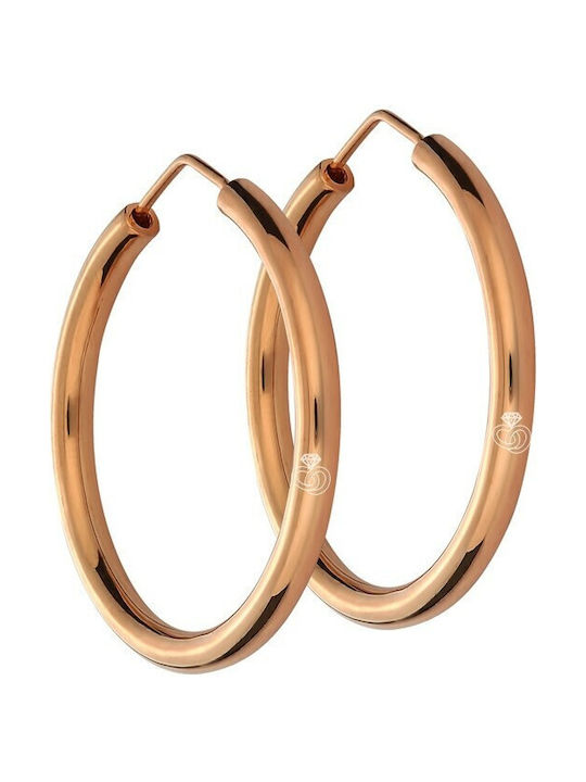 Mm Earrings Hoops made of Silver Gold Plated