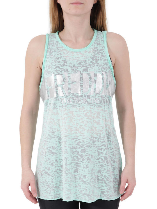 Freddy Women's Athletic Blouse Sleeveless Turquoise