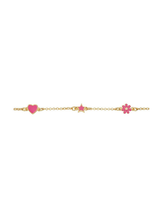 Kids Gold Plated Silver Bracelet 925 for Girl