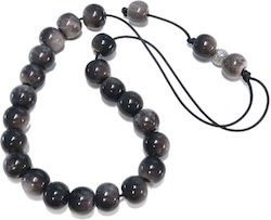 Onyx Worry Beads Gray 1.2cm