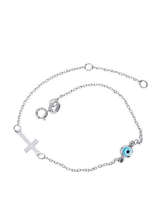 Xrisokosmima Kinderarmband aus Weißgold 14K