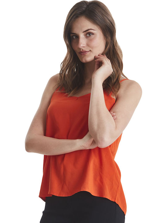 Women's Blouse Sleeveless Spicy Red