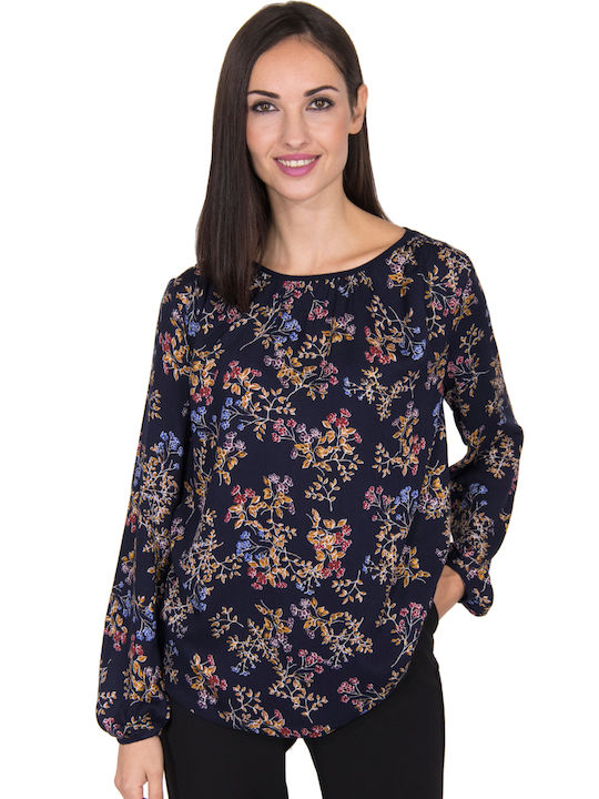 Byoung Women's Blouse Long Sleeve Floral Floral (Floral)