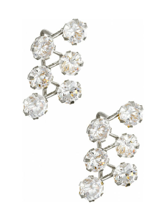 Earrings made of Platinum with Stones