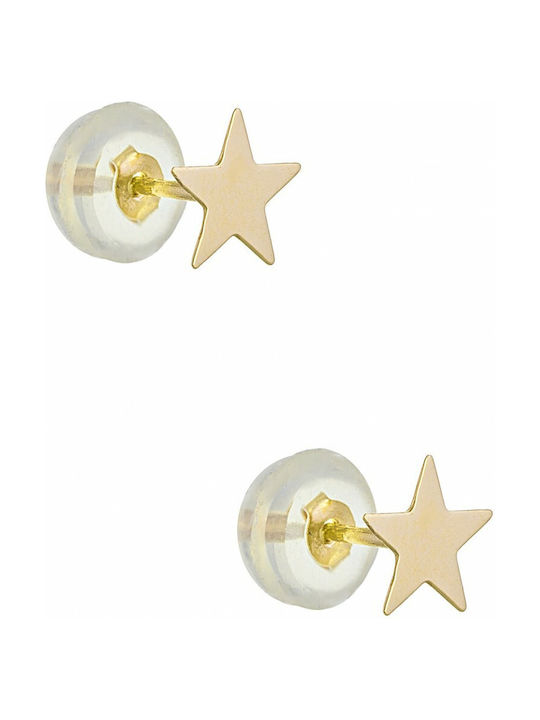 Αστέρια Earrings made of Gold 14K