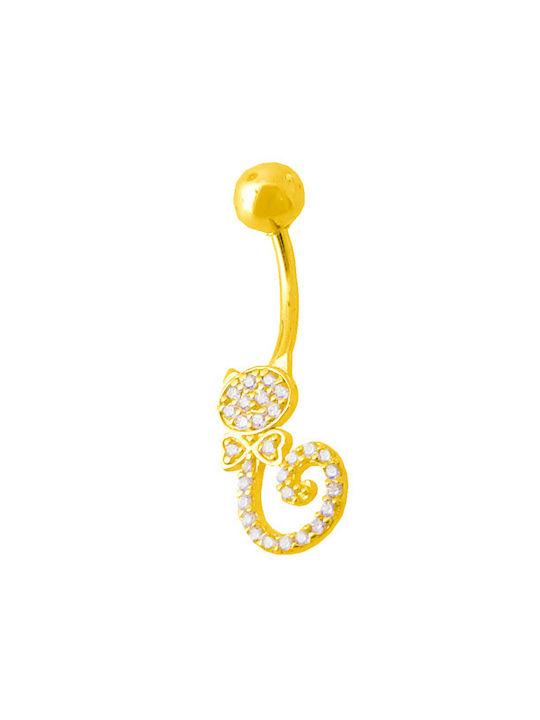 Single Earring made of Gold 14K